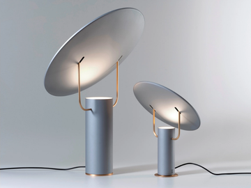 TX1 Grey - LED adjustable aluminium table lamp with dimmer by Martinelli Luce - view 2